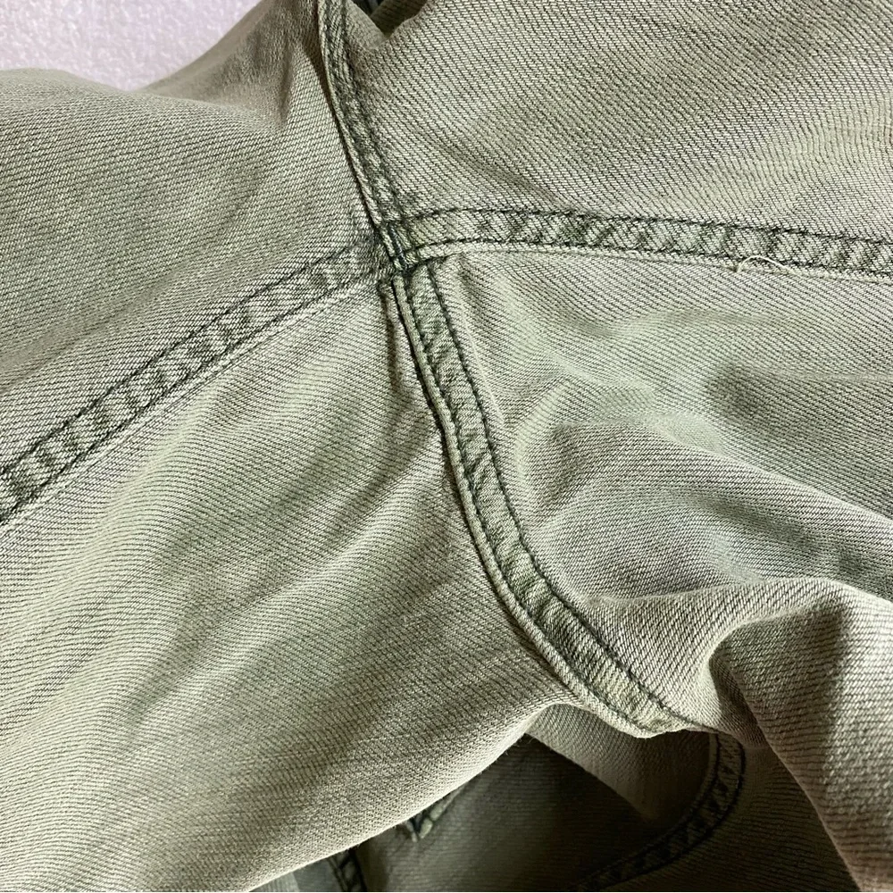Reitmans Olive Green High Rise Wide Leg Pants Lyocell Linen Cotton Pants 28 NWT - Picture 7 of 15